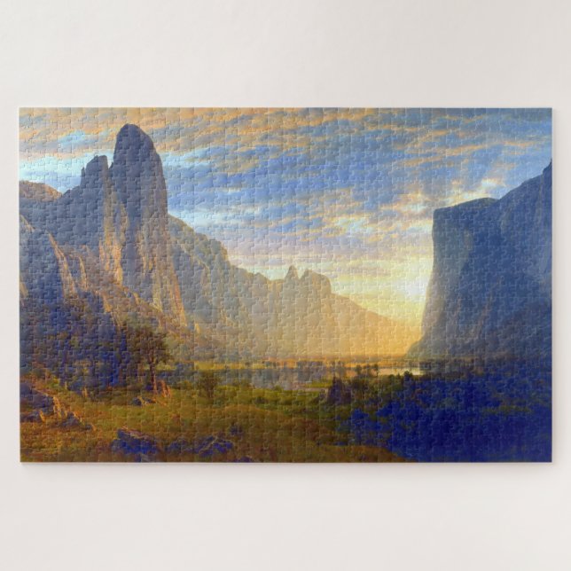 Looking Down Yosemite Valley Albert Bierstadt 1865 Jigsaw Puzzle (Horizontal)