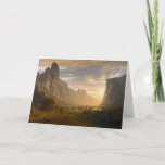 Looking Down Yosemite Valley | Albert Bierstadt Card