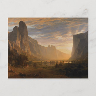 Looking Down Yosemite Valley Postcard
