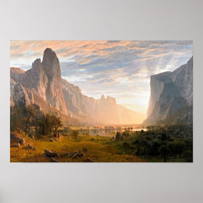 Looking down Yosemite Valley Poster