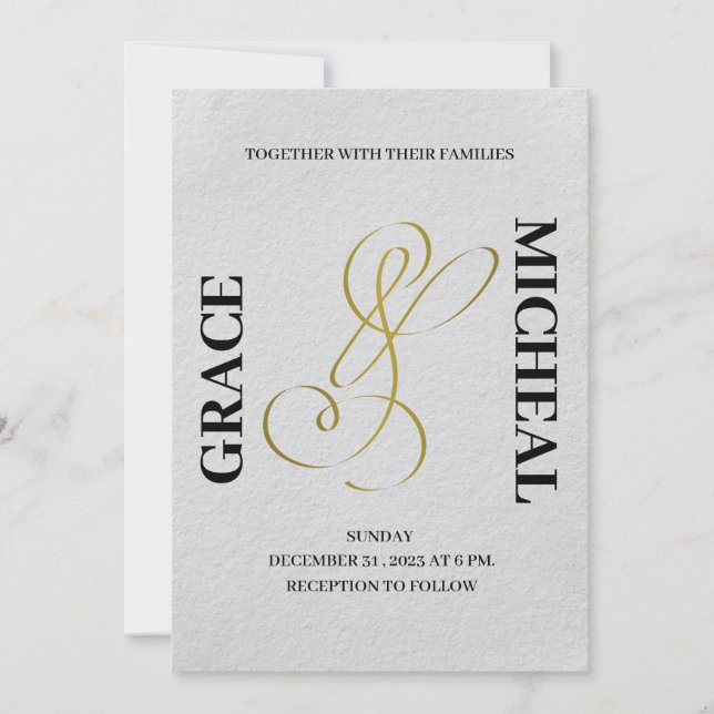 Looking for a beautifully customized wedding card  (Front)