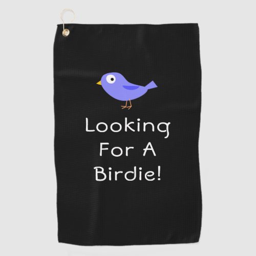 Looking For A Birdie Personalize Cute Bird Art Vs2 Golf Towel
