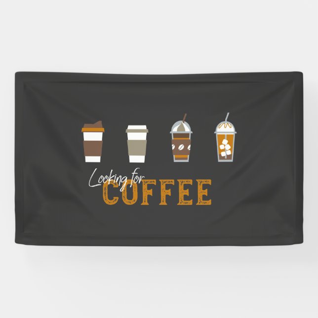 Looking For Delicious Coffee Drink Banner (Horizontal)