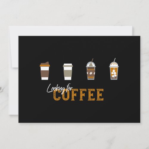 Looking for Delicious Coffee Drink Holiday Card