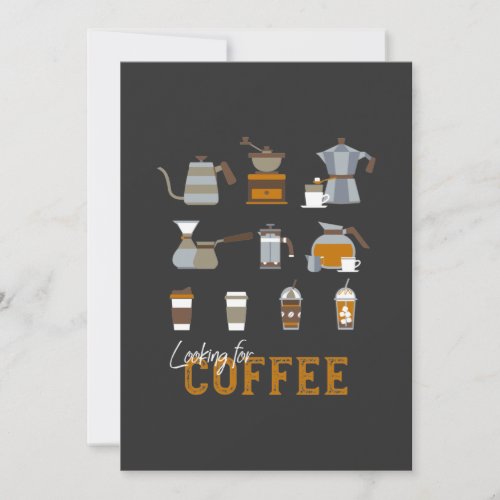 Looking for Delicious Coffee Drink Holiday Card