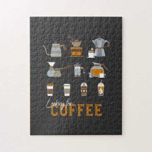 Looking for Delicious Coffee Drink Jigsaw Puzzle