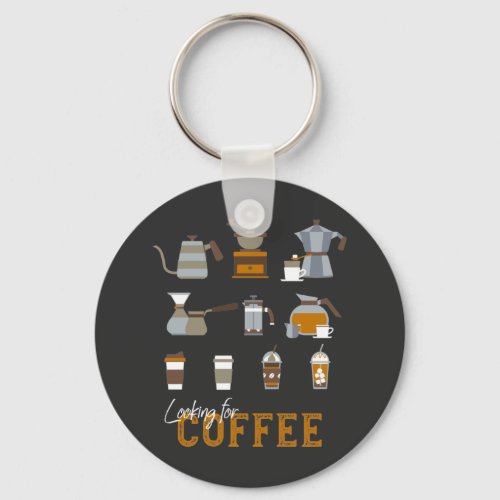 Looking for Delicious Coffee Drink Keychain