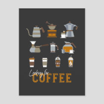 Looking for Delicious Coffee Drink Postcard