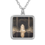Looking For Her Heart Vintage Fantasy Fairy Tale Silver Plated Necklace at Zazzle