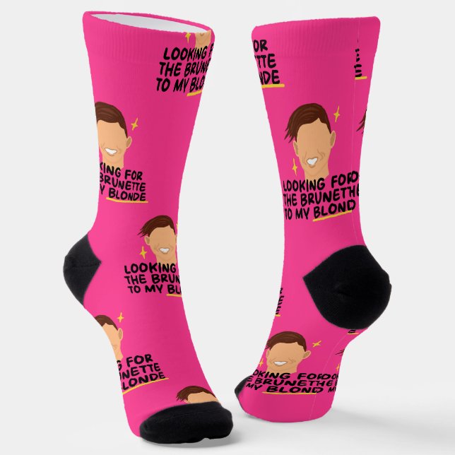 Looking For The Brunette To My Blonde Socks (Angled)