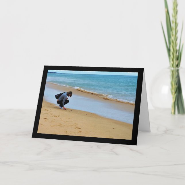 Looking for the Perfect Seashell Card (Front)