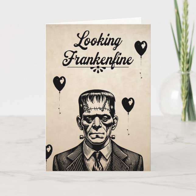 Looking Frankenfine Card (Front)