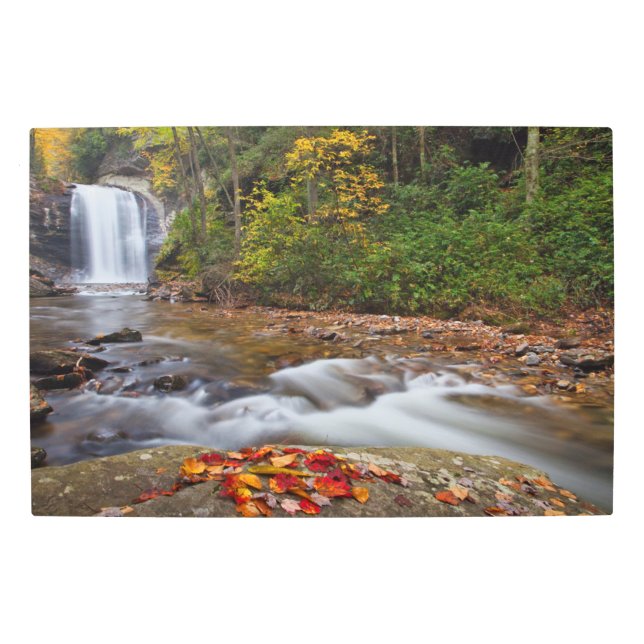 Looking Glass Falls Pisgah National Forest Metal Print (Front)