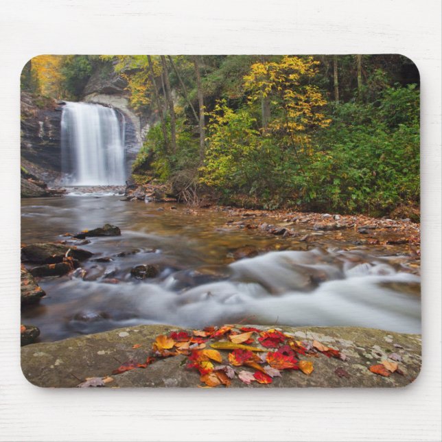 Looking Glass Falls Pisgah National Forest Mouse Pad (Front)