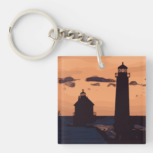 LOOKING GLASS KEYCHAIN (Front)