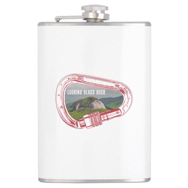 Looking Glass Rock Climbing Carabiner Flask (Front)
