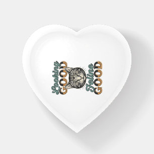 Looking Good Feline Good Vintage Cat Design_1 Paperweight