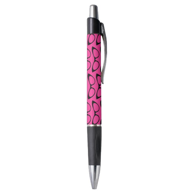Looking Good Pink Cat-Eyeglasses Writing Pen (Bottom (Vertical))