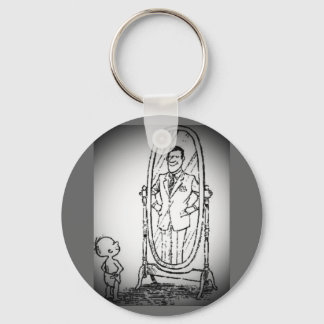 Looking in the Mirror Keychain