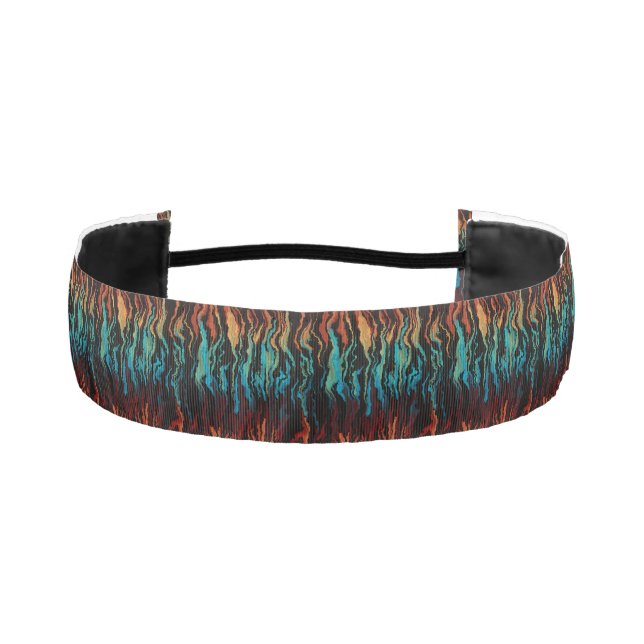 Looking into the Fire abstract Athletic Headband (Front)