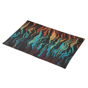 Looking into the Fire abstract Cloth Placemat