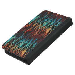 Looking into the Fire abstract Samsung Galaxy S5 Wallet Case