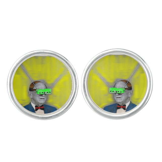 Looking into the future cufflinks (Front)