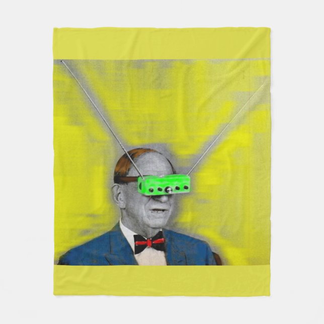 Looking into the future fleece blanket (Front)