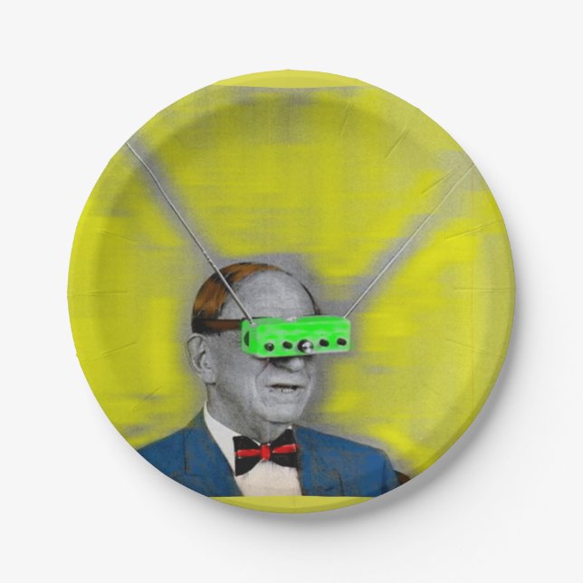 Looking into the future paper plates (Front)