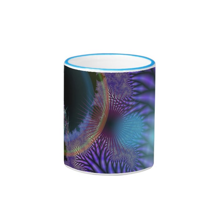 Looking Inward   Black & Azure Mystery Coffee Mug