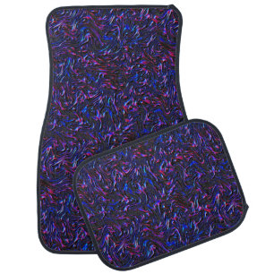 Looking like blue and pink textured of wall car floor mat