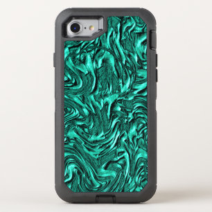 Looking like jade green textured of wall OtterBox defender iPhone SE/8/7 case