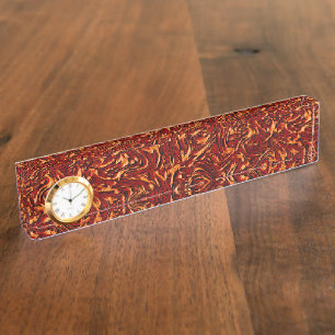 Looking like orange and coral textured of wall desk name plate