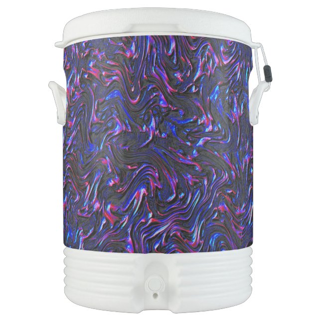 Looking like pink and blue textured of wall beverage cooler (Front)