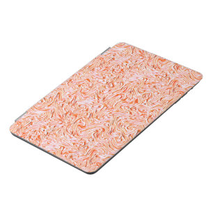 Looking like textured of wall, salmon color iPad mini cover