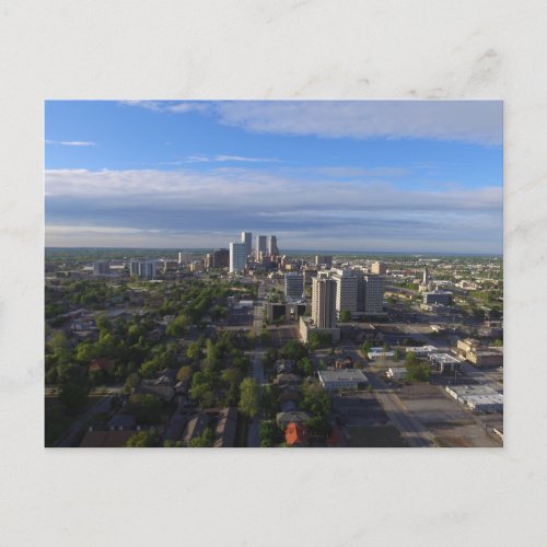 Looking North At Downtown Tulsa Oklahoma Postcard