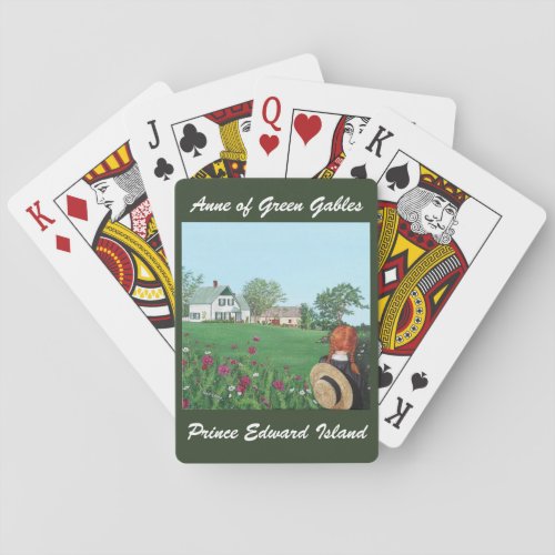 Looking on with Love Anne of Green Gables Poker Cards