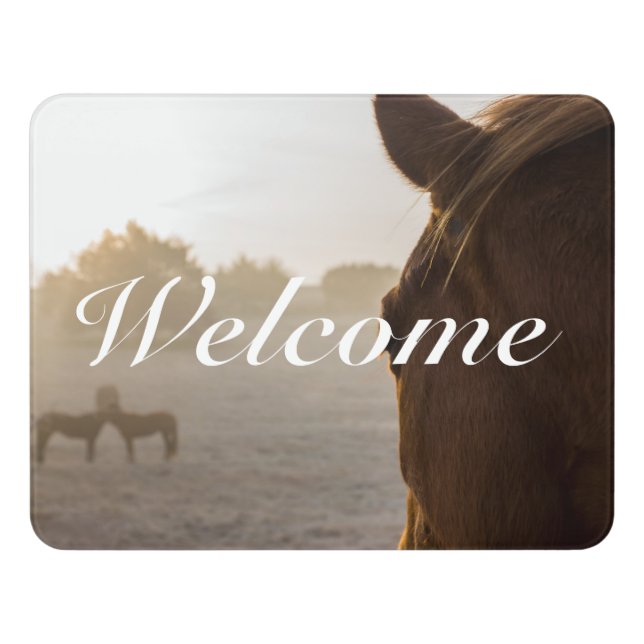 Looking Onward Welcome Door Sign (Contemporary Front)