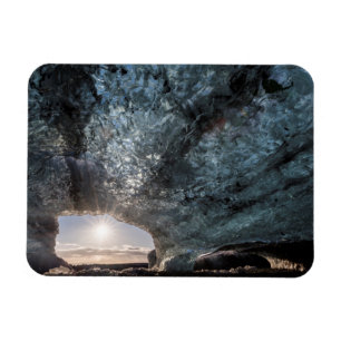 Looking out an ice cave, Iceland Magnet