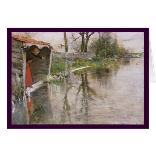 Looking Out at the Canal Cards (Front Horizontal)