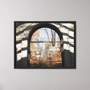 Looking out Through the Ruin Canvas Print