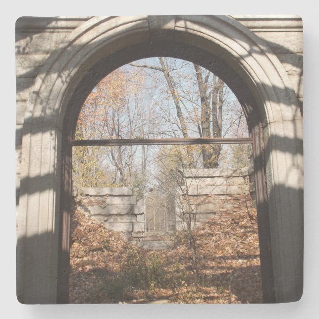Looking out Through the Ruin Stone Coaster (Front)