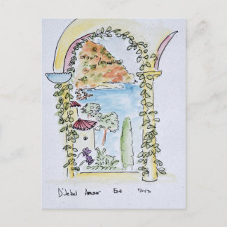 Looking out to the Mediterranean | Eze, France Postcard