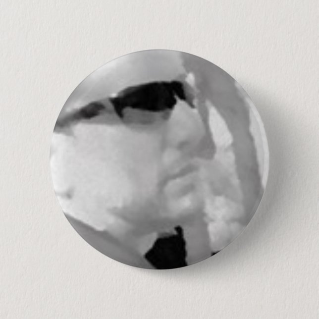 Looking Right CharcholSMALL Pinback Button (Front)
