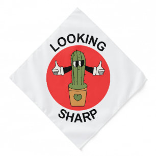 Looking Sharp Cactus Pun Bandana