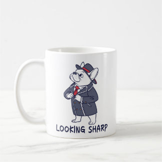 Looking Sharp Dapper French Bulldog Funny Coffee M Mug