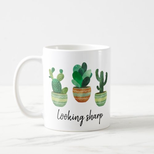 Looking Sharp Funny Cacti Coffee Mug
