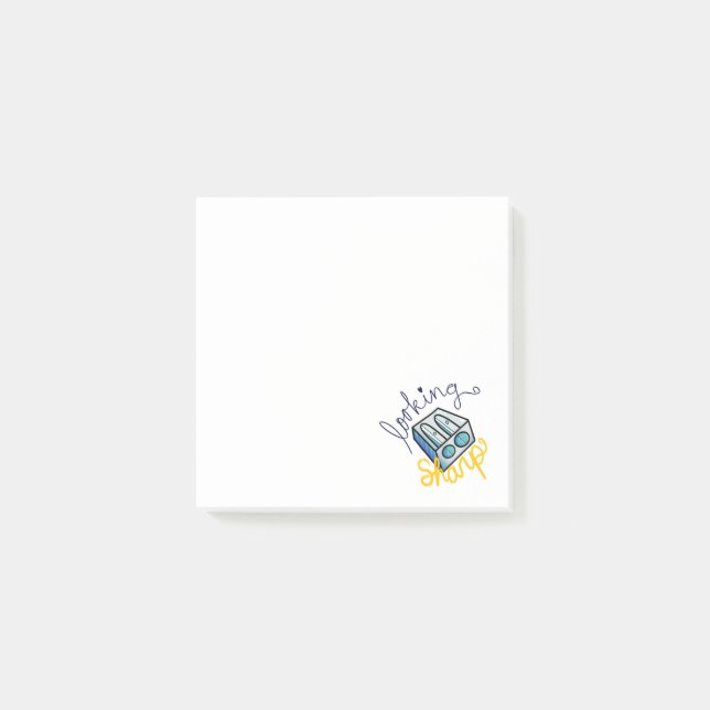 Looking Sharp! Positivity Post-its Post-it Notes (Front)