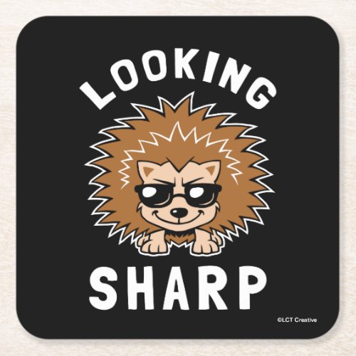 Looking Sharp Square Paper Coaster
