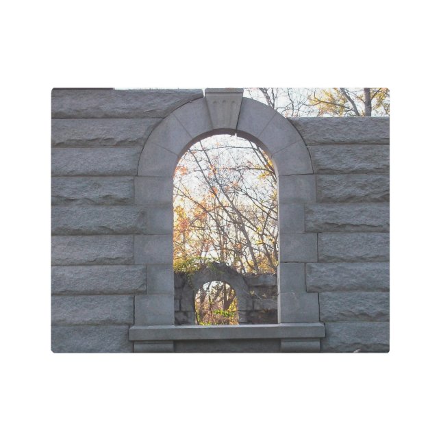 Looking Through Metal Print (Front)